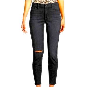 Hudson jeans - black wash “Natalie mid-rise super skinny ankle”